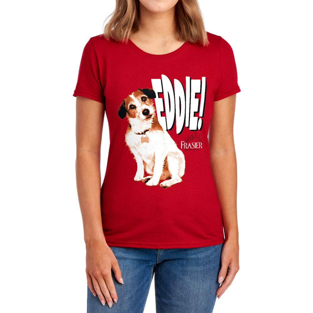 Frasier Eddie Licensed Women's T-Shirt Regular Fit LG