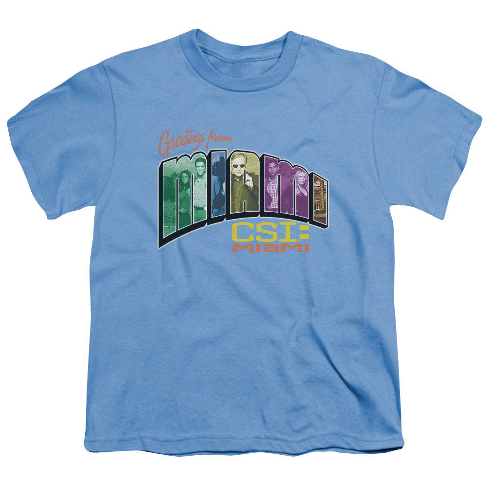 Csi Miami Greeting From Miami Licensed Kid's T-Shirt (Ages 4-7) SM-LG