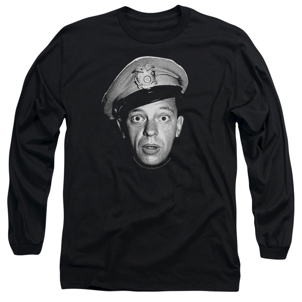 Andy Griffith Barney Head Licensed Adult Unisex Long Sleeve T-Shirt LG
