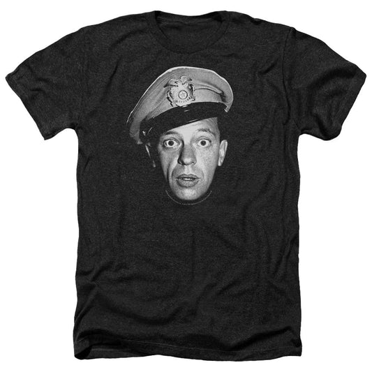 Andy Griffith Barney Head Licensed Adult Unisex T-Shirt Heather Tee LG