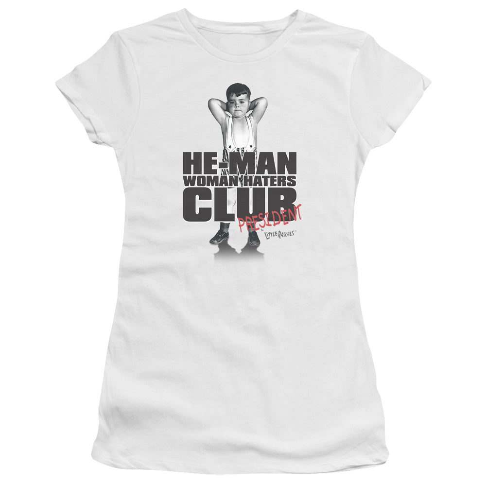Little Rascals Club President Licensed Women's T-Shirt Juniors LG