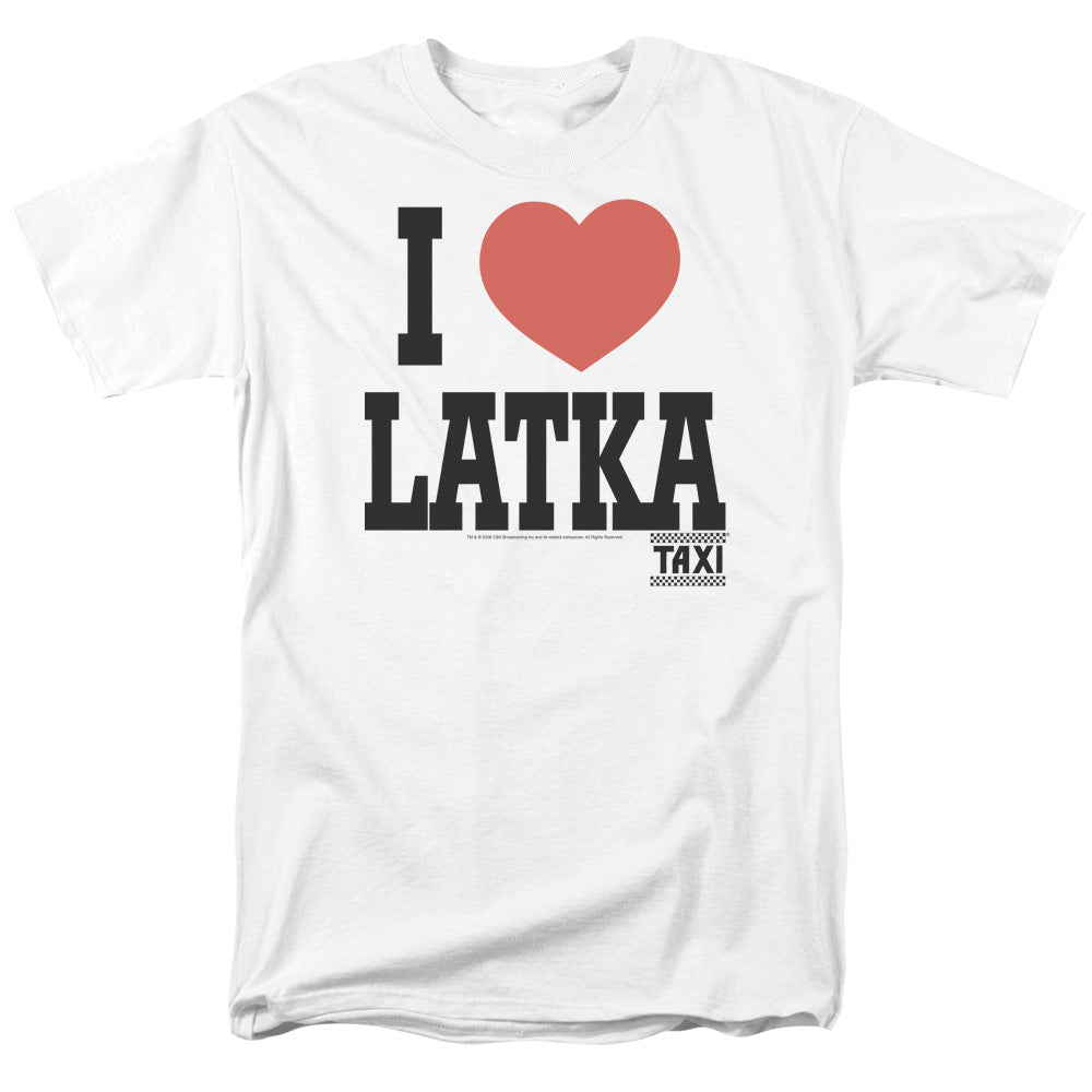 Taxi I Heart Latka Licensed Adult Unisex T-Shirt Regular Fit Tee SM-3X
