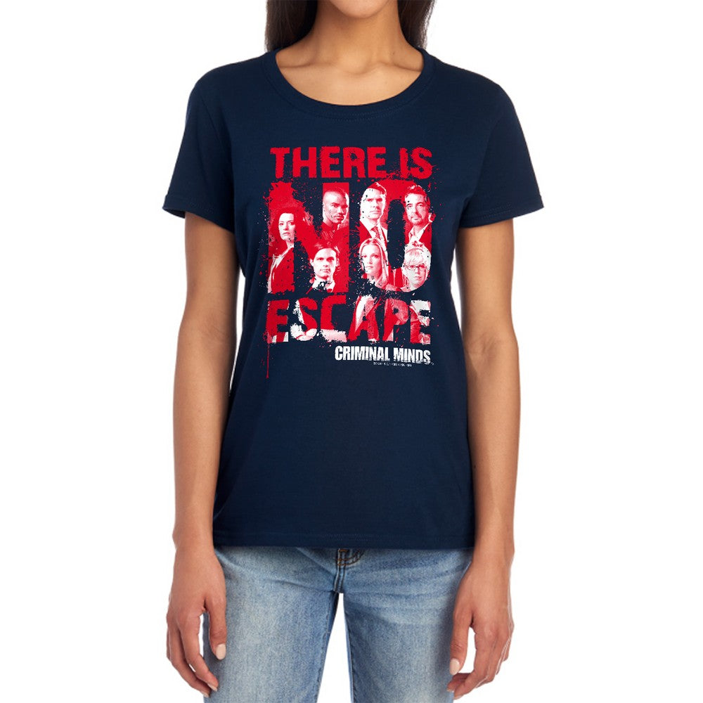 Criminal Minds No Escape Licensed Women's T-Shirt Regular Fit SM-LG