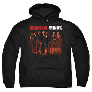 AN OFFCIALLY LICENSED CRIMINAL MINDS THE CREW ADULT UNISEX PULLOVER HOODIE BLACK