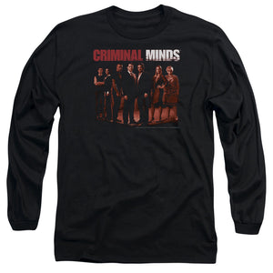 AN OFFCIALLY LICENSED CRIMINAL MINDS THE CREW MEN'S LONG SLEEVE T-SHIRT BLACK