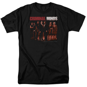 AN OFFCIALLY LICENSED CRIMINAL MINDS THE CREW MEN'S REGULAR FIT T-SHIRT BLACK