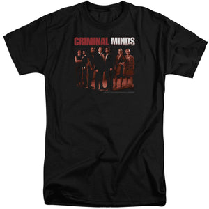 AN OFFCIALLY LICENSED CRIMINAL MINDS THE CREW MEN'S TALL FIT T-SHIRT BLACK