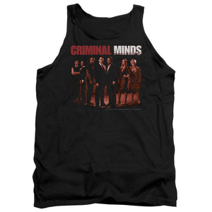 AN OFFCIALLY LICENSED CRIMINAL MINDS THE CREW ADULT UNISEX TANK TOP BLACK