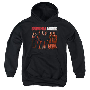 AN OFFCIALLY LICENSED CRIMINAL MINDS THE CREW YOUTH HOODIE BLACK