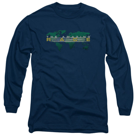 Amazing Race Around The World Licensed Adult Unisex Long Sleeve T-Shirt LG