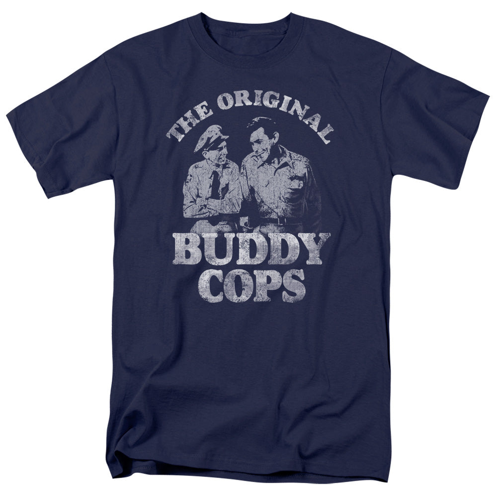 Andy Griffith Buddy Cops Licensed Adult Unisex T-Shirt Regular Fit Tee SM-2X