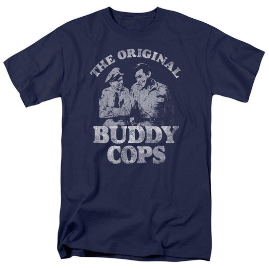 Andy Griffith Buddy Cops Licensed Adult Unisex T-Shirt Regular Fit Tee SM-2X