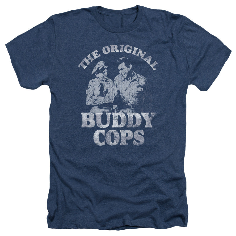 Andy Griffith Buddy Cops Licensed Adult Unisex T-Shirt Heather Tee LG