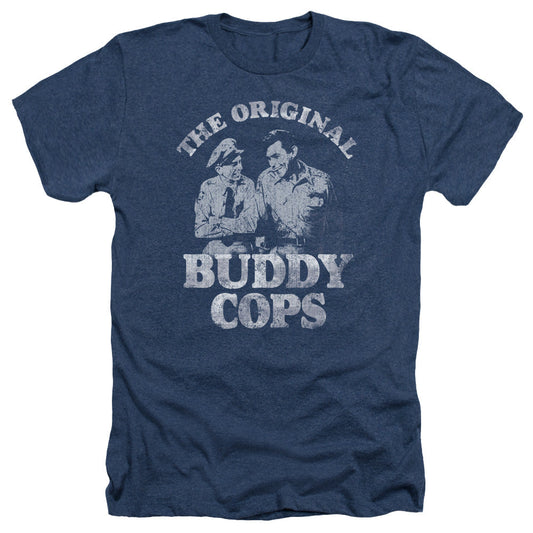 Andy Griffith Buddy Cops Licensed Adult Unisex T-Shirt Heather Tee LG