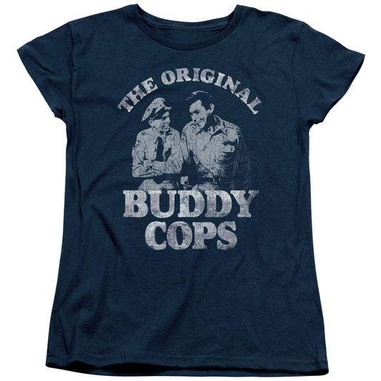 Andy Griffith Buddy Cops Licensed Women's T-Shirt Regular Fit LG
