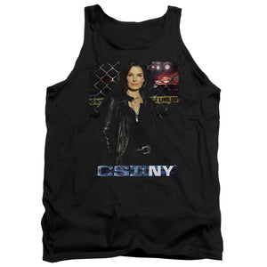 AN OFFCIALLY LICENSED CSI NY JO ADULT UNISEX TANK TOP BLACK