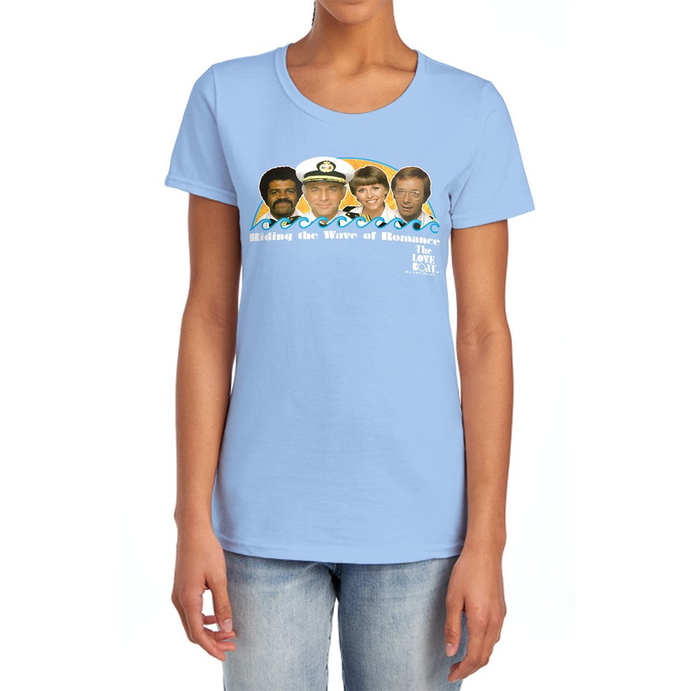 Love Boat Wave Of Romance Licensed Women's T-Shirt Regular Fit LG