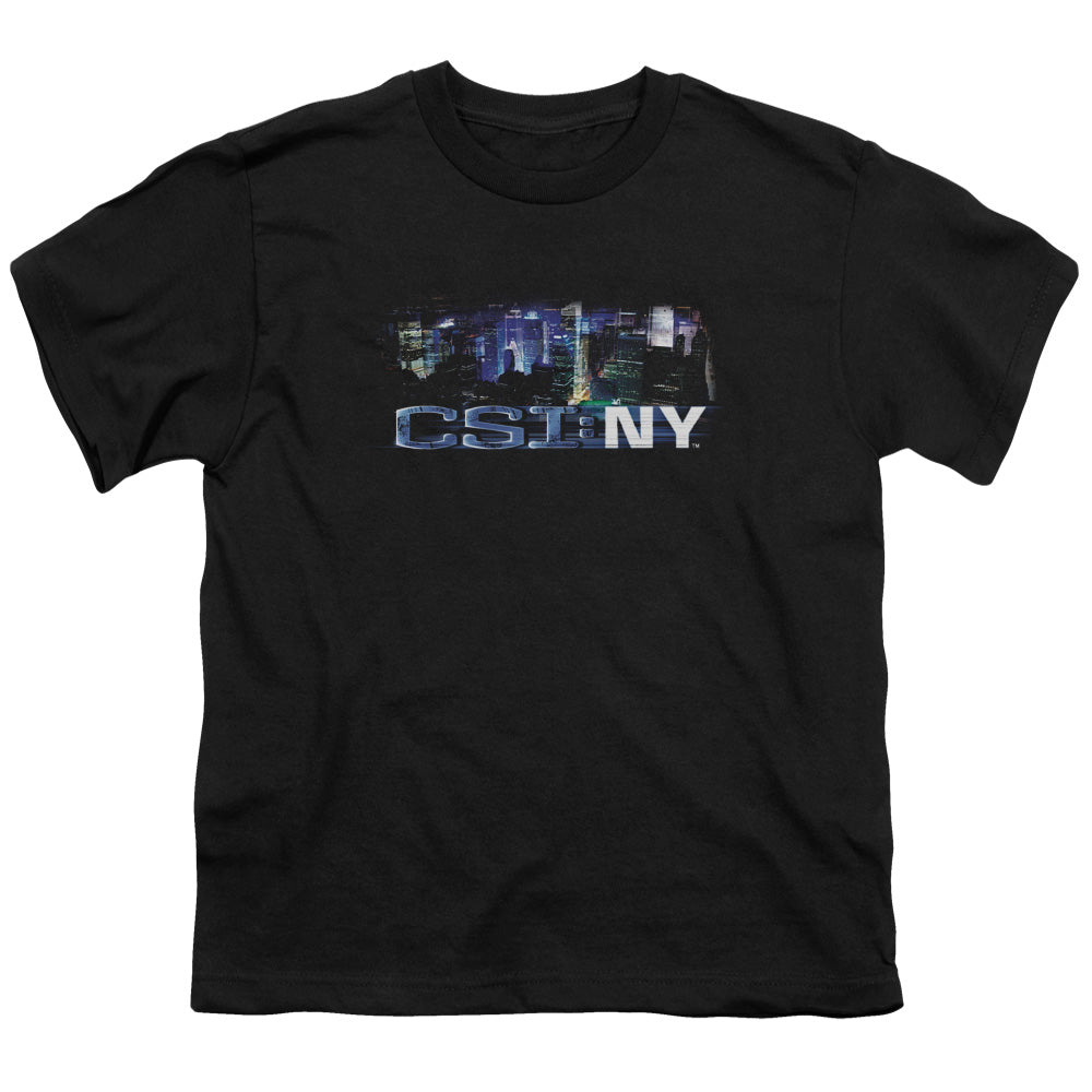 Csi Ny Never Rests Licensed Kid's T-Shirt (Ages 4-7) SM-LG