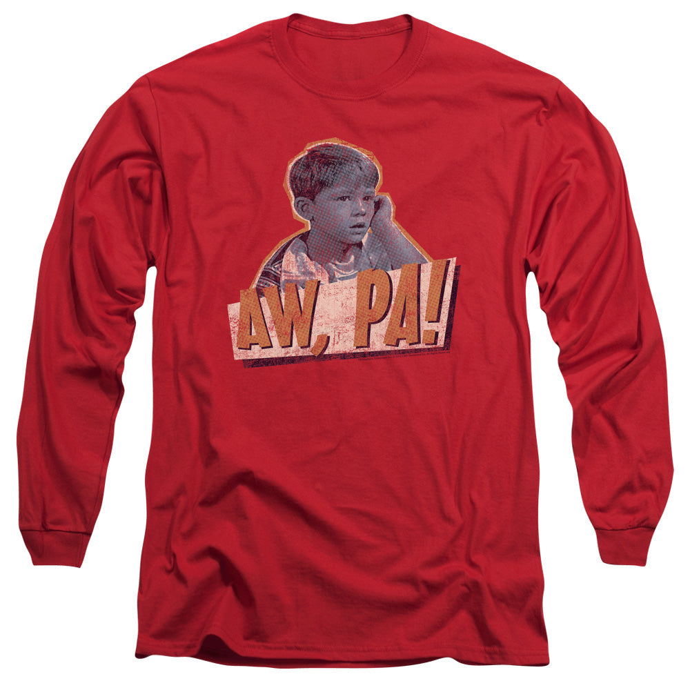 Andy Griffith Aw Pa Licensed Adult Unisex Long Sleeve T-Shirt LG