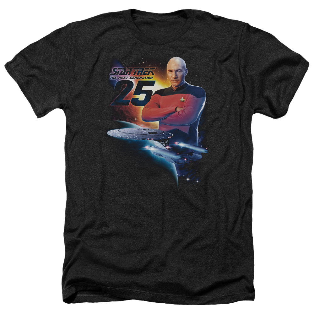Star Trek Tng 25 Licensed Adult Unisex T-Shirt Heather Tee LG