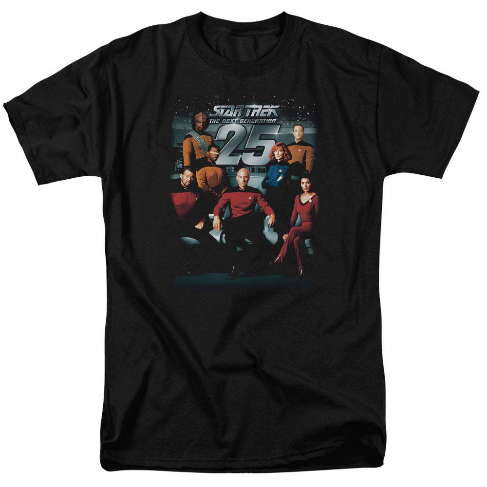 Star Trek 25Th Anniversary Crew Licensed Adult Unisex T-Shirt Regular Fit Tee