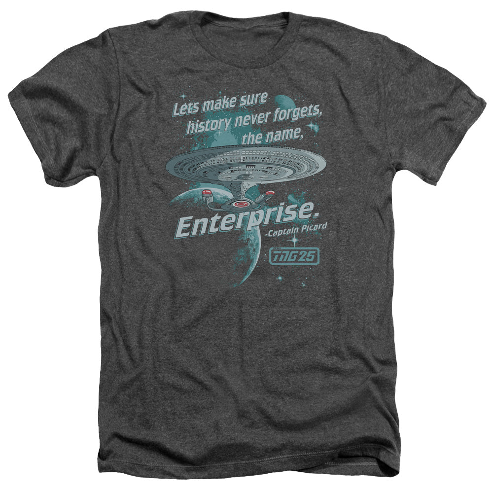 Star Trek Never Forget Licensed Adult Unisex T-Shirt Heather Tee LG