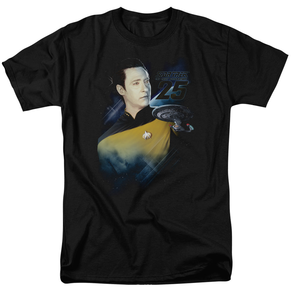 Star Trek Data 25Th Licensed Adult Unisex T-Shirt Regular Fit Tee SM-3X