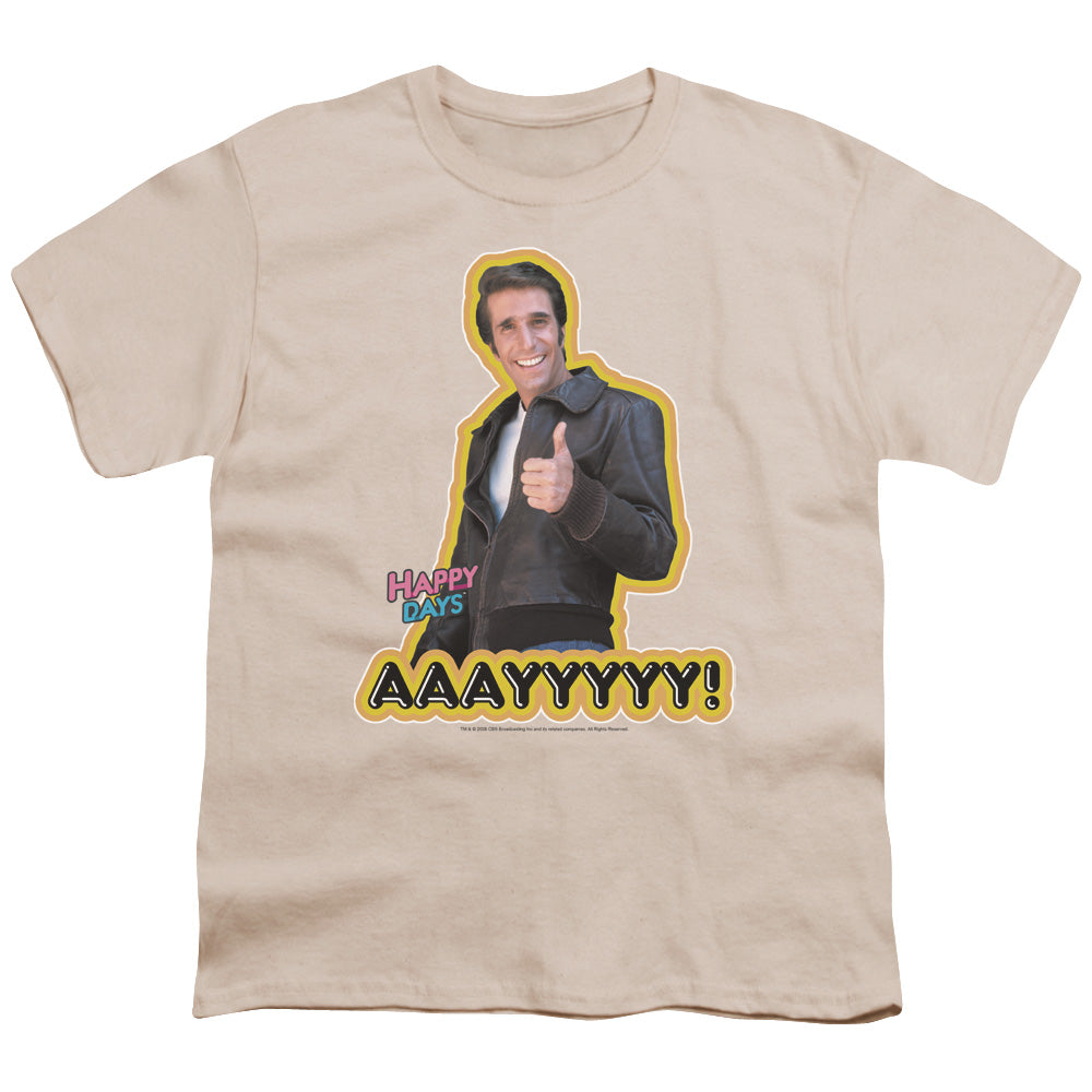 Happy Days Aaayyyyy Licensed Kid's T-Shirt (Ages 4-7) XL