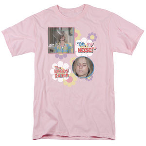 AN OFFCIALLY LICENSED BRADY BUNCH OH, MY NOSE! MEN'S REGULAR FIT T-SHIRT PINK