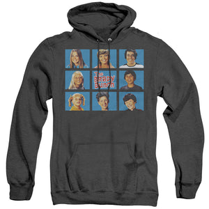 AN OFFCIALLY LICENSED BRADY BUNCH FRAMED ADULT UNISEX HEATHER PULLOVER HOODIE BLACK