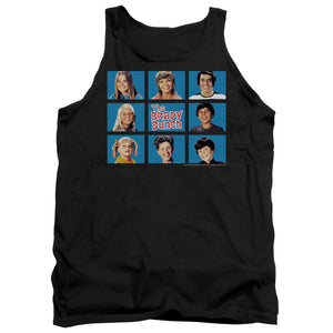 AN OFFCIALLY LICENSED BRADY BUNCH FRAMED ADULT UNISEX TANK TOP BLACK