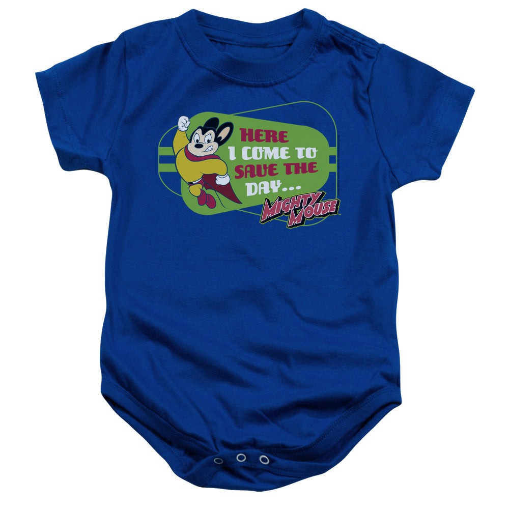 Mighty Mouse Here I Come Licensed Baby Bodysuit SM-XL