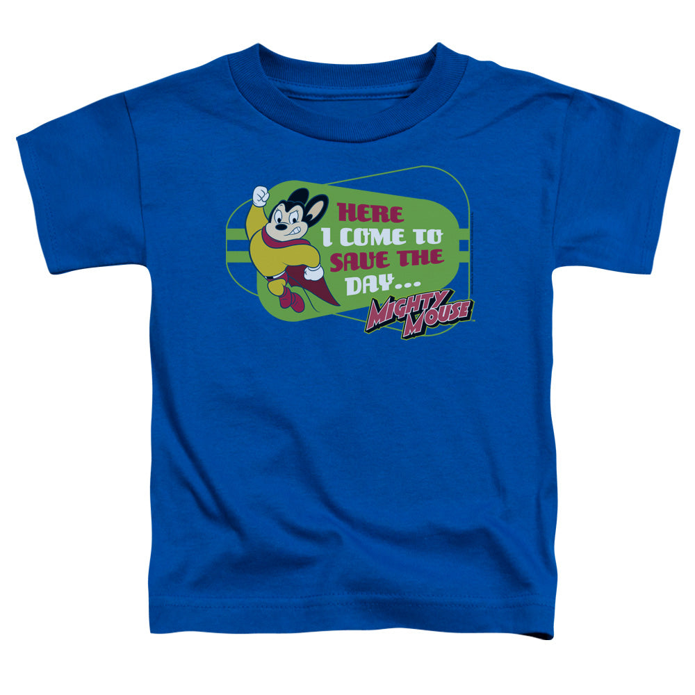 Mighty Mouse Here I Come Licensed Toddler T-Shirt LG