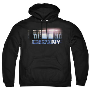 AN OFFCIALLY LICENSED CSI NEW YORK SUBWAY ADULT UNISEX PULLOVER HOODIE BLACK
