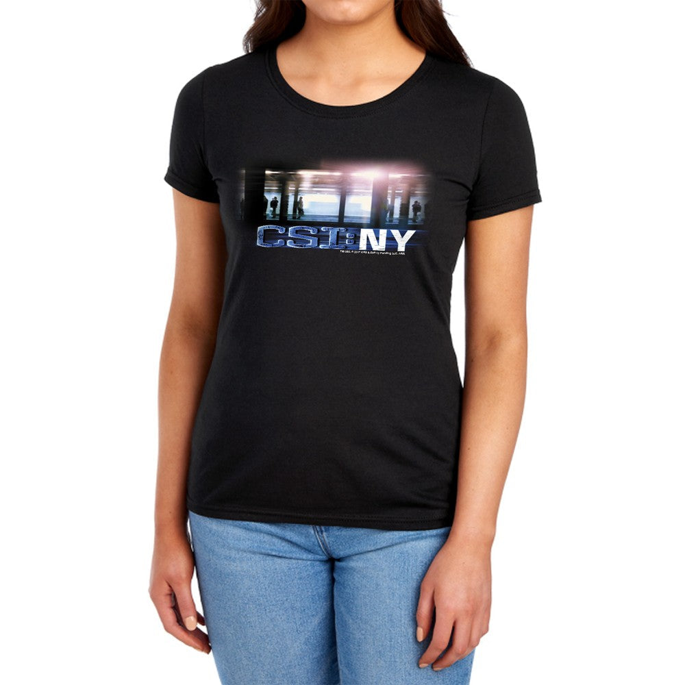 Csi New York Subway Licensed Women's T-Shirt Regular Fit LG-2X