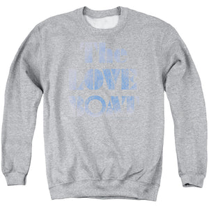 AN OFFCIALLY LICENSED LOVE BOAT DISTRESSED ADULT UNISEX CREWNECK SWEATSHIRT ATHLETIC HEATHER