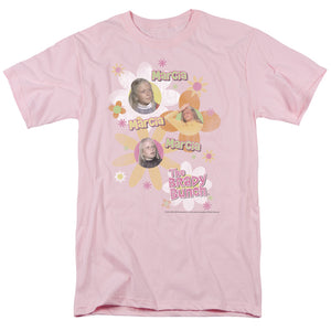 AN OFFCIALLY LICENSED BRADY BUNCH MARCIA MARCIA MARCIA MEN'S REGULAR FIT T-SHIRT PINK
