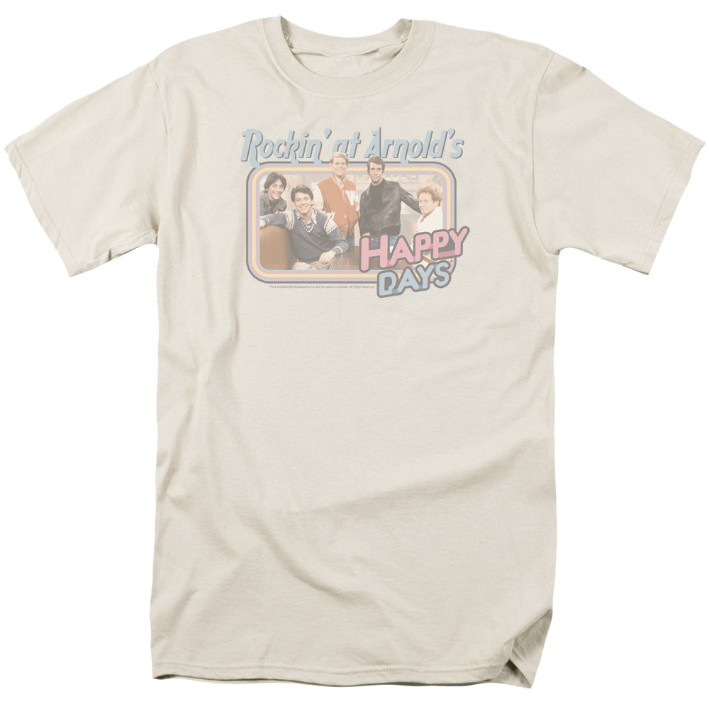 Happy Days Rockin At Arnolds Licensed Adult Unisex T-Shirt Regular Fit Tee SM-3X