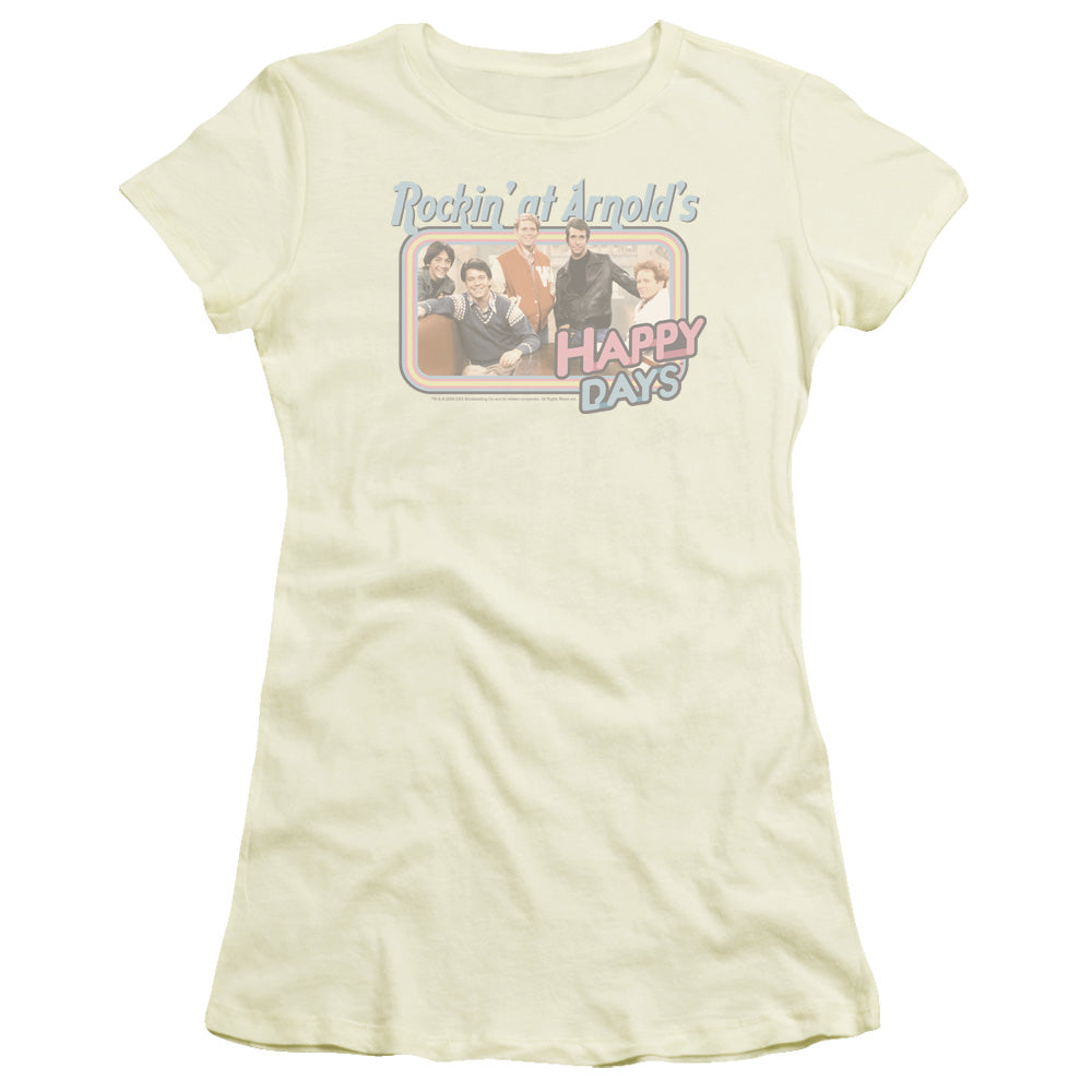 Happy Days Rockin At Arnolds Licensed Women's T-Shirt Juniors LG