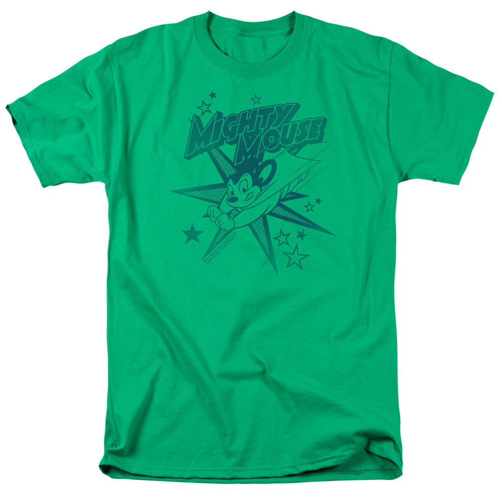 Mighty Mouse Mighty Mouse Licensed Adult Unisex T-Shirt Regular Fit Tee SM-3X
