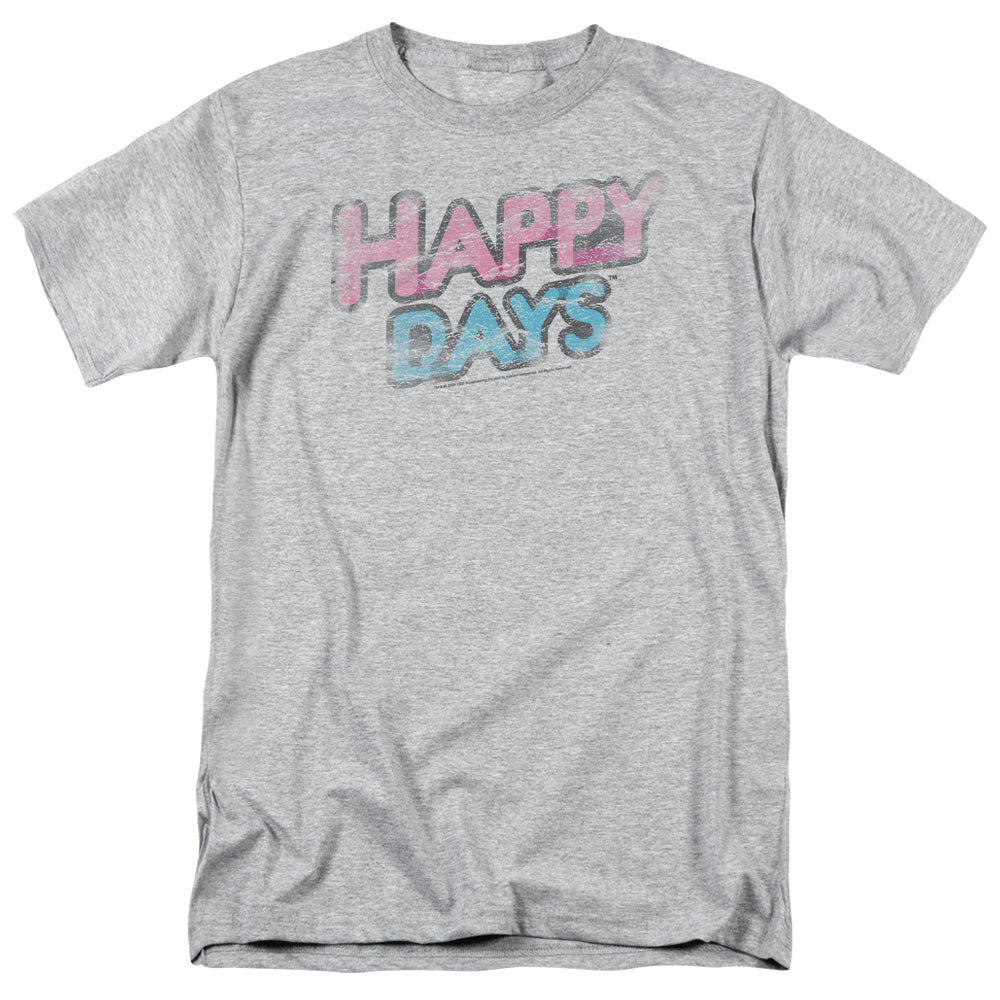 Happy Days Distressed Licensed Adult Unisex T-Shirt Regular Fit Tee SM-3X