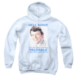 AN OFFCIALLY LICENSED BRADY BUNCH BUDDY YOUTH HOODIE WHITE