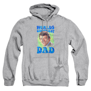 AN OFFCIALLY LICENSED BRADY BUNCH WORLDS GROOVIEST ADULT UNISEX PULLOVER HOODIE ATHLETIC HEATHER