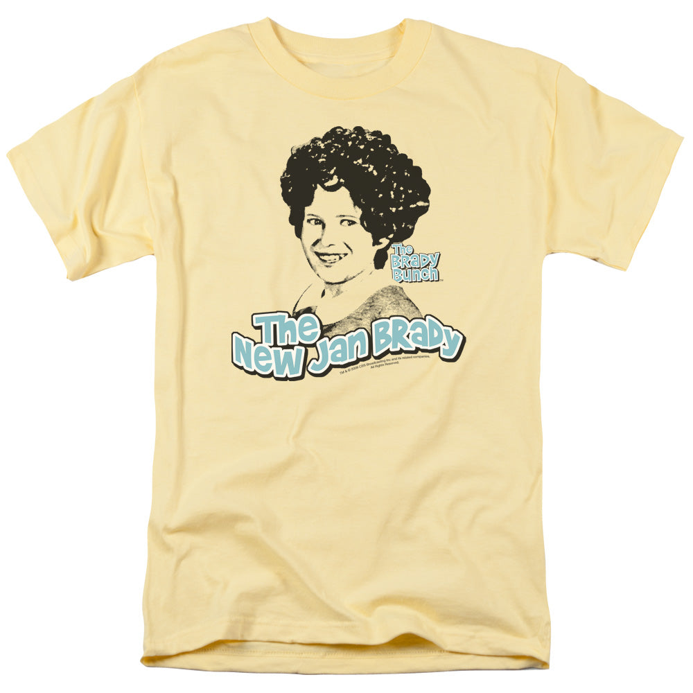 AN OFFCIALLY LICENSED BRADY BUNCH THE REAL JAN BRADY MEN'S REGULAR FIT T-SHIRT BANANA