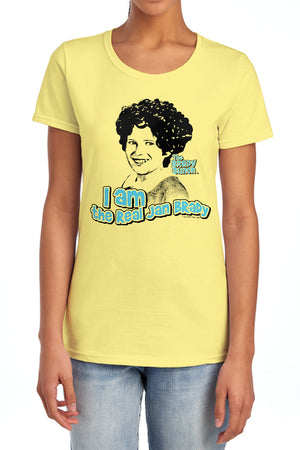 AN OFFCIALLY LICENSED BRADY BUNCH THE REAL JAN BRADY WOMEN'S REGULAR FIT T-SHIRT BANANA