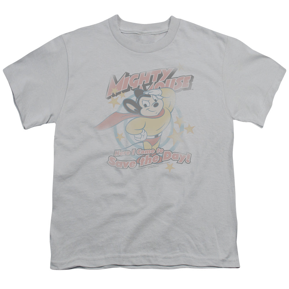 Mighty Mouse At Your Service Licensed Kid's T-Shirt (Ages 4-7) XL