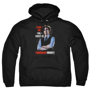 AN OFFCIALLY LICENSED CRIMINAL MINDS TRUST ME ADULT UNISEX PULLOVER HOODIE BLACK