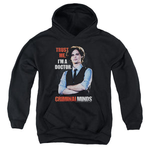 AN OFFCIALLY LICENSED CRIMINAL MINDS TRUST ME YOUTH HOODIE BLACK