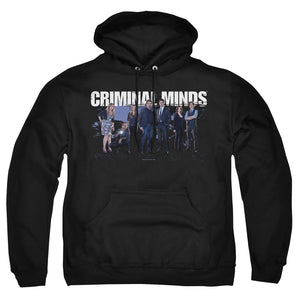 AN OFFCIALLY LICENSED CRIMINAL MINDS SEASON 10 CAST ADULT UNISEX PULLOVER HOODIE BLACK