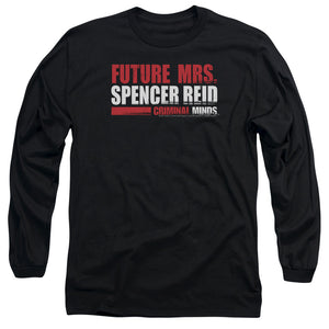 AN OFFCIALLY LICENSED CRIMINAL MINDS FUTURE BRIDE MEN'S LONG SLEEVE T-SHIRT BLACK